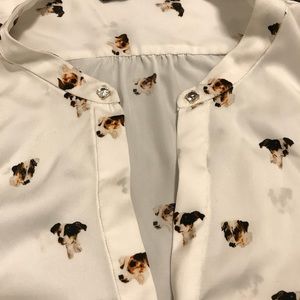 Zara puppy blouse